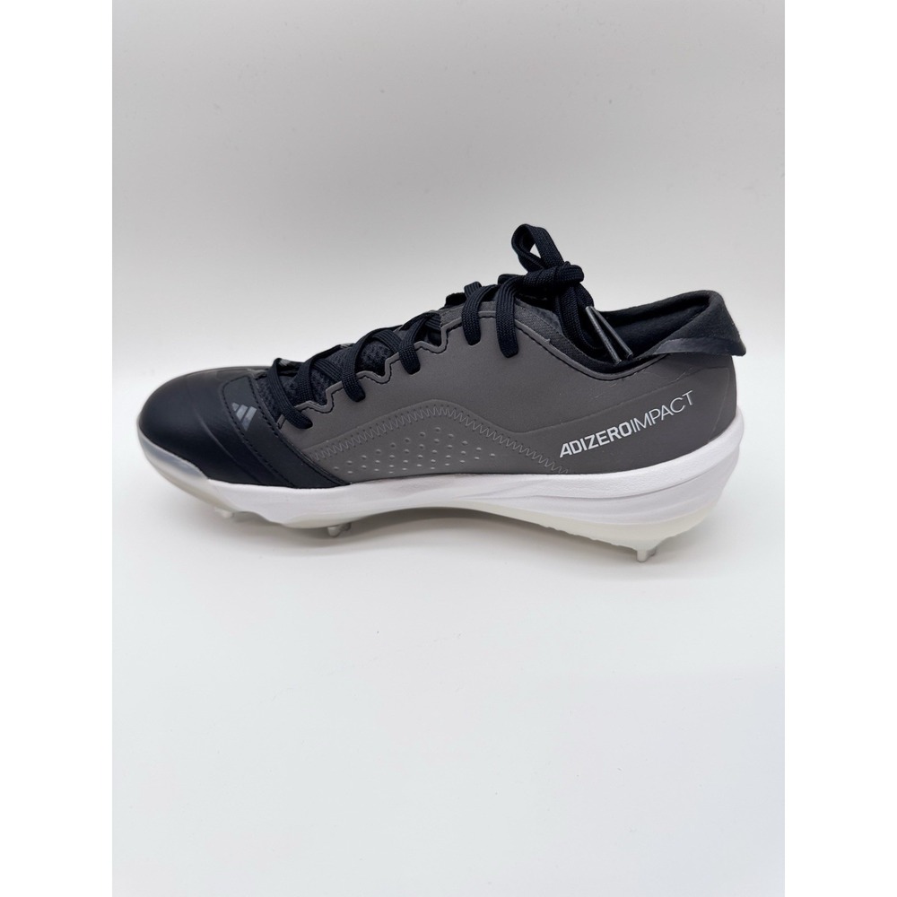 Adidas Adizero Impact BSB Mens 7.5US Baseball Cleats, Black/White/Grey
